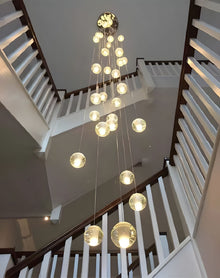 FELICITY (OPEN BOX)-Spiral Multi-Light Crystal Bubble Chandelier-ZENDUCE