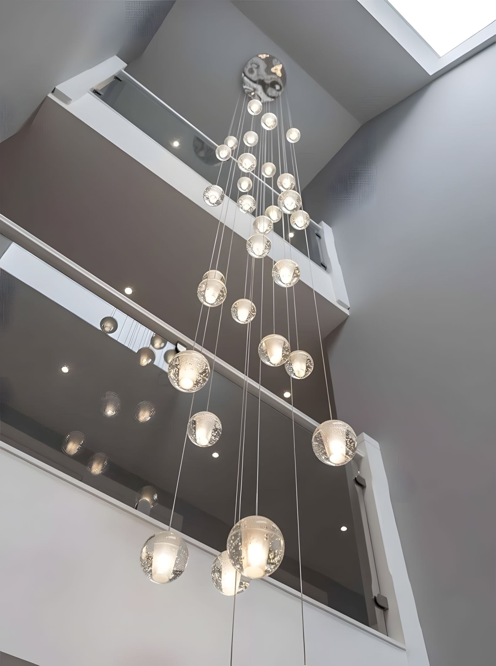 FELICITY (OPEN BOX)-Spiral Multi-Light Crystal Bubble Chandelier-ZENDUCE
