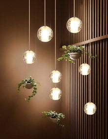 FELICITY - ZENDUCE - 5 Spheres | Round Canopy / Warm White 3000k / Clear