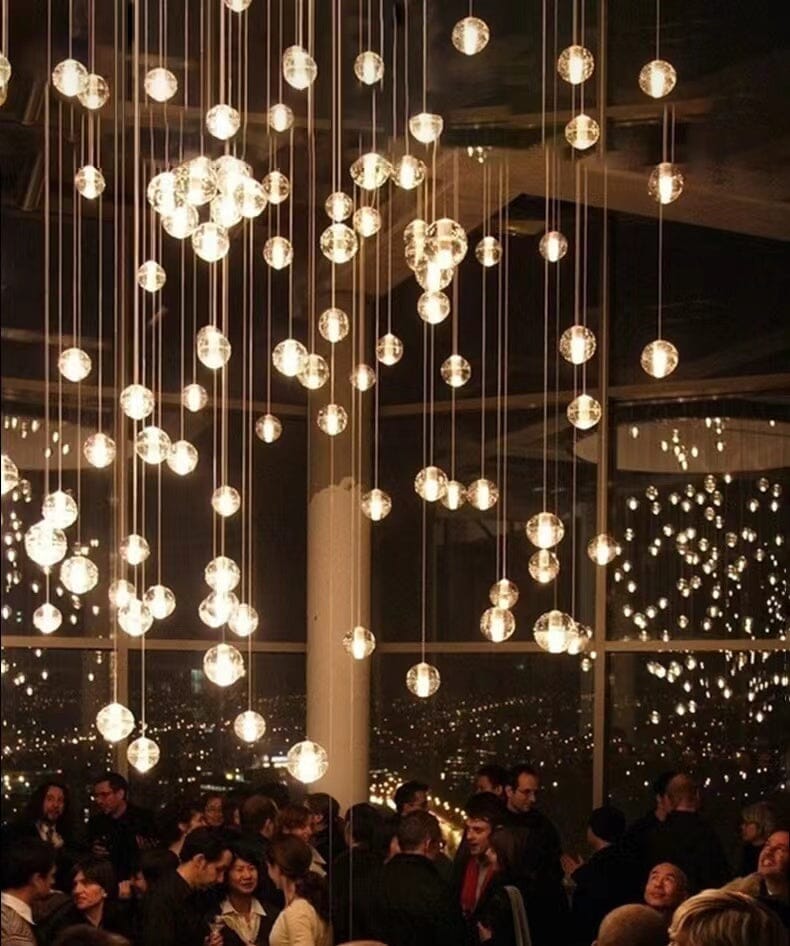 FELICITY - ZENDUCE - 5 Spheres | Round Canopy / Warm White 3000k / Clear