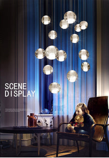 FELICITY - ZENDUCE - 5 Spheres | Round Canopy / Warm White 3000k / Clear