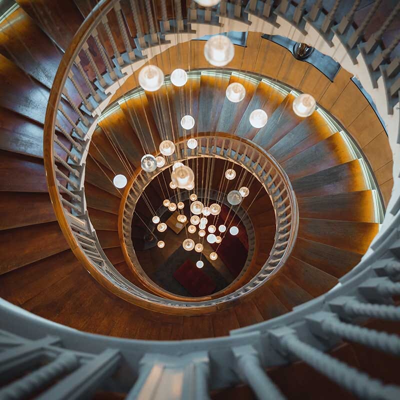 FELICITY - ZENDUCE - 5 Spheres | Round Canopy / Warm White 3000k / Clear