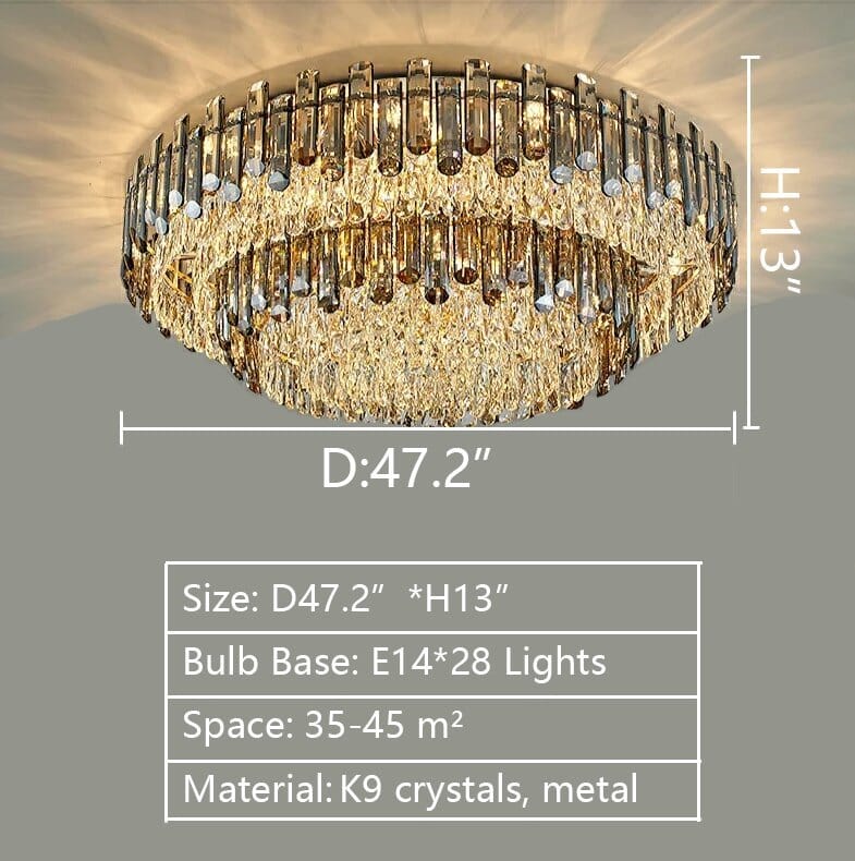 FEST - ZENDUCE - 2 Layers D47.2"*H13"/ 28 Lights