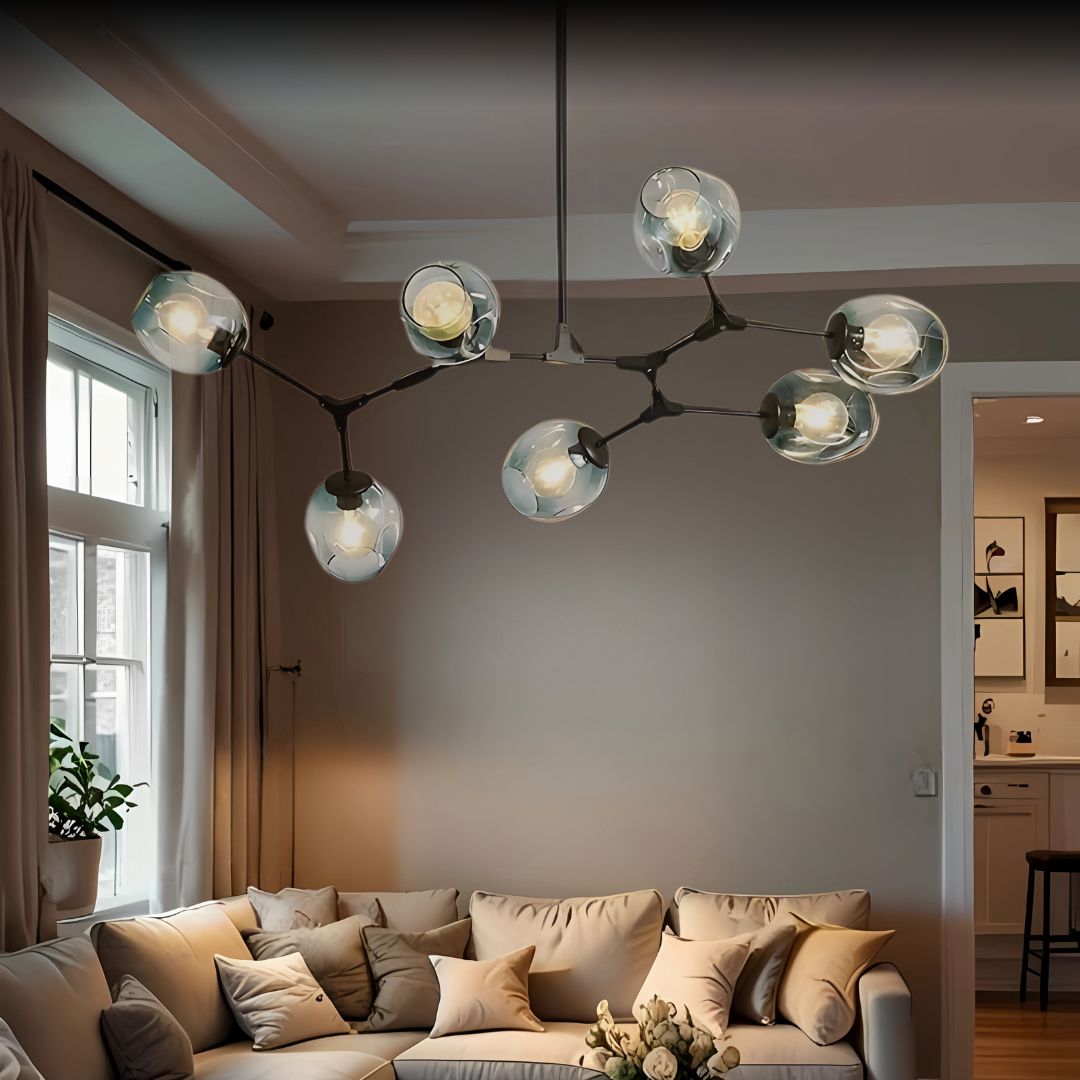 chandelierデスク Freya Modern Glass Pendant Lamp | ZENDUCE