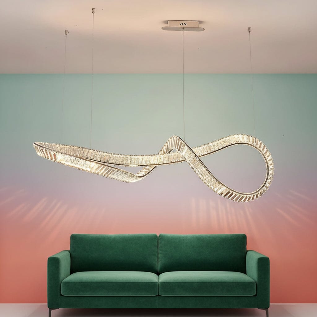 GAIVELLE-Crystal Curved Concept Chandelier-ZENDUCE