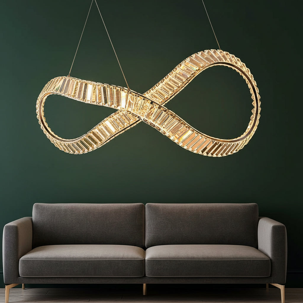 GAIVELLE-Crystal Curved Concept Chandelier-ZENDUCE