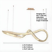 GAIVELLE-Crystal Curved Concept Chandelier-ZENDUCE