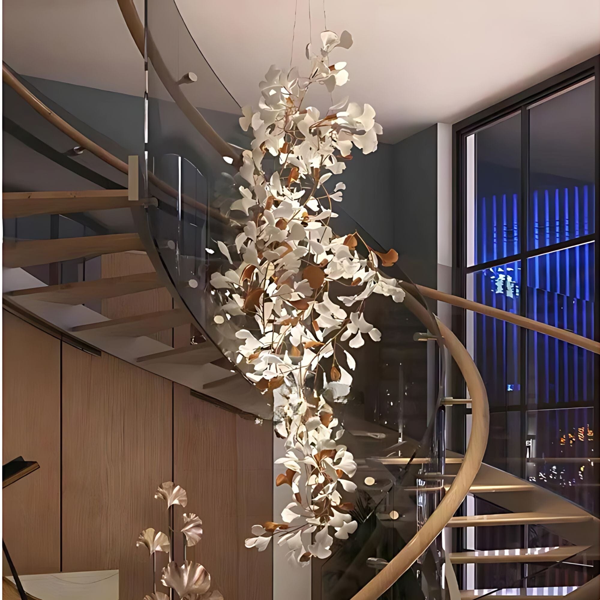 GINGKO GRAND - ZENDUCE - 59"H / Gold / Warm White (3000K)