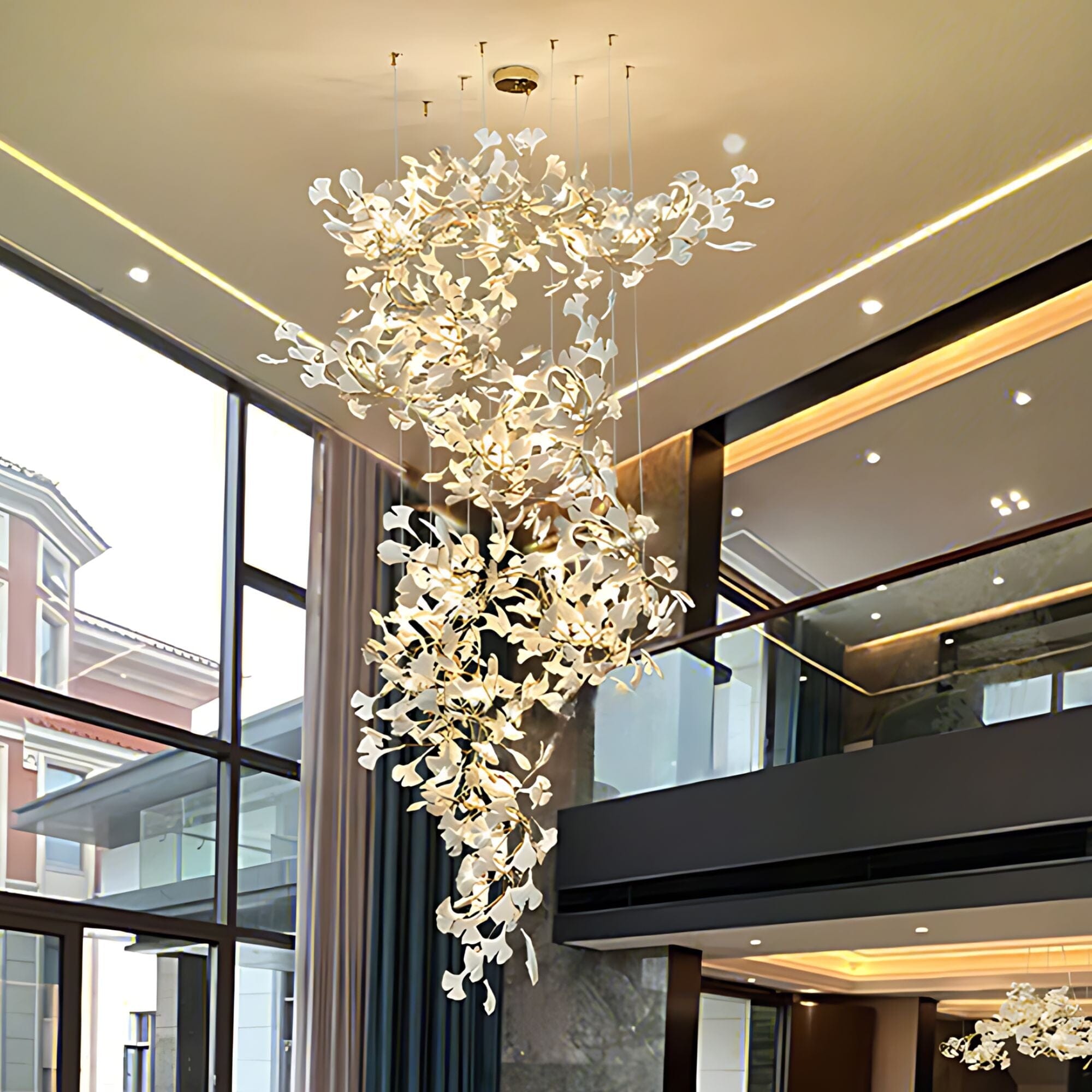 GINGKO GRAND - ZENDUCE - 59"H / Gold / Warm White (3000K)