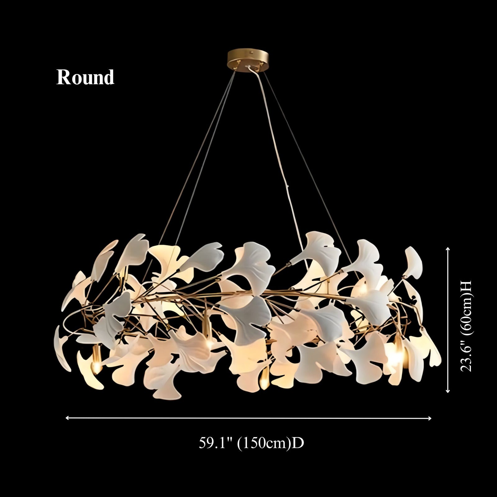 GINGKO - ZENDUCE - 59.0in / 150cm / Round / Warm White (3000K)
