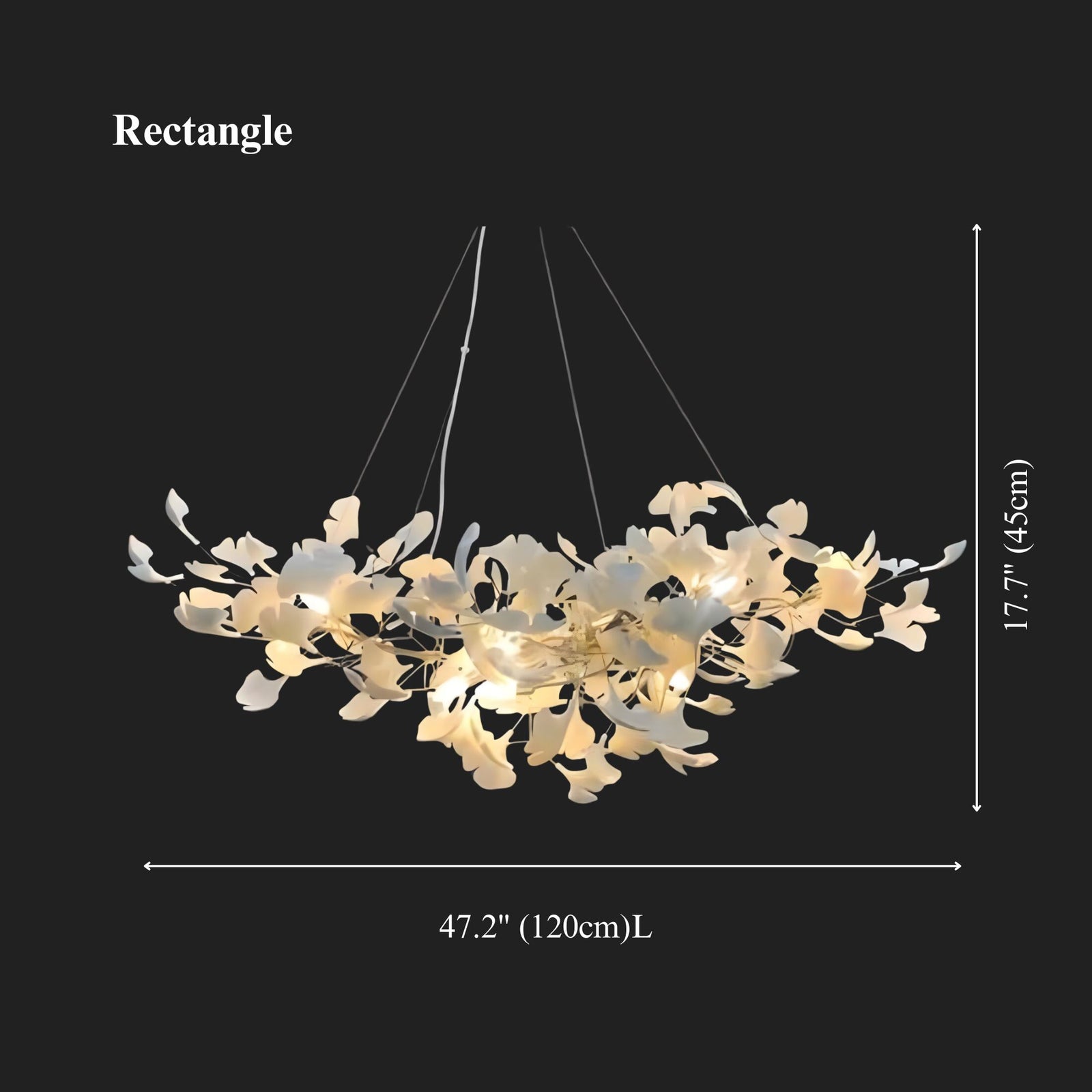 GINGKO - ZENDUCE - 47.2in / 120cm / Rectangle / Warm White (3000K)