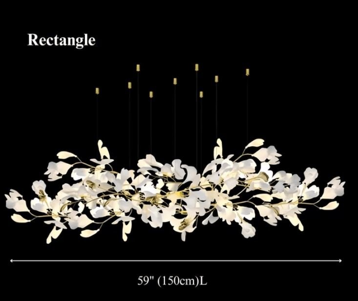 GINGKO (OPEN BOX)-Acrylic Tree Petal Chandelier-ZENDUCE