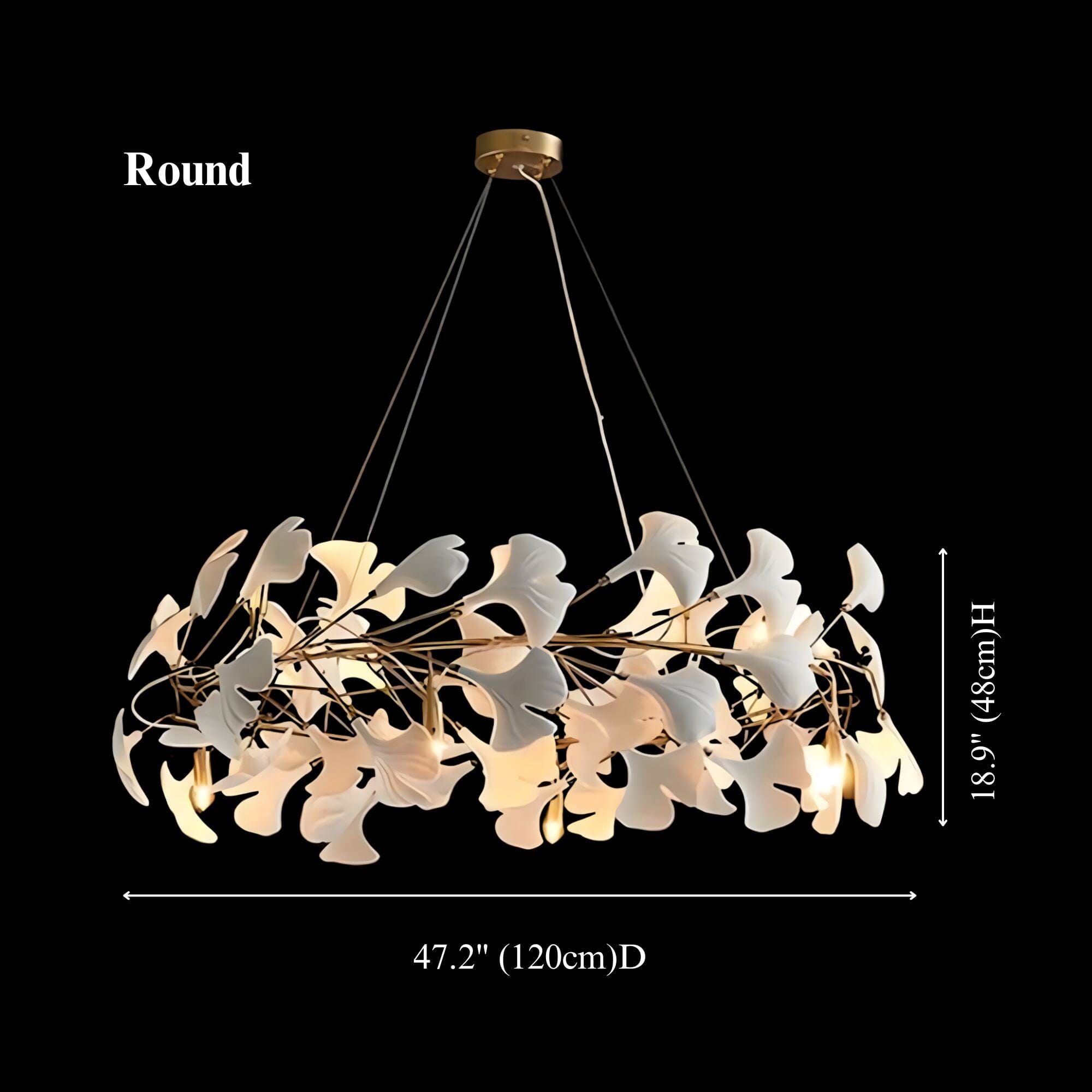 GINGKO (OPEN BOX)-Acrylic Tree Petal Chandelier-ZENDUCE