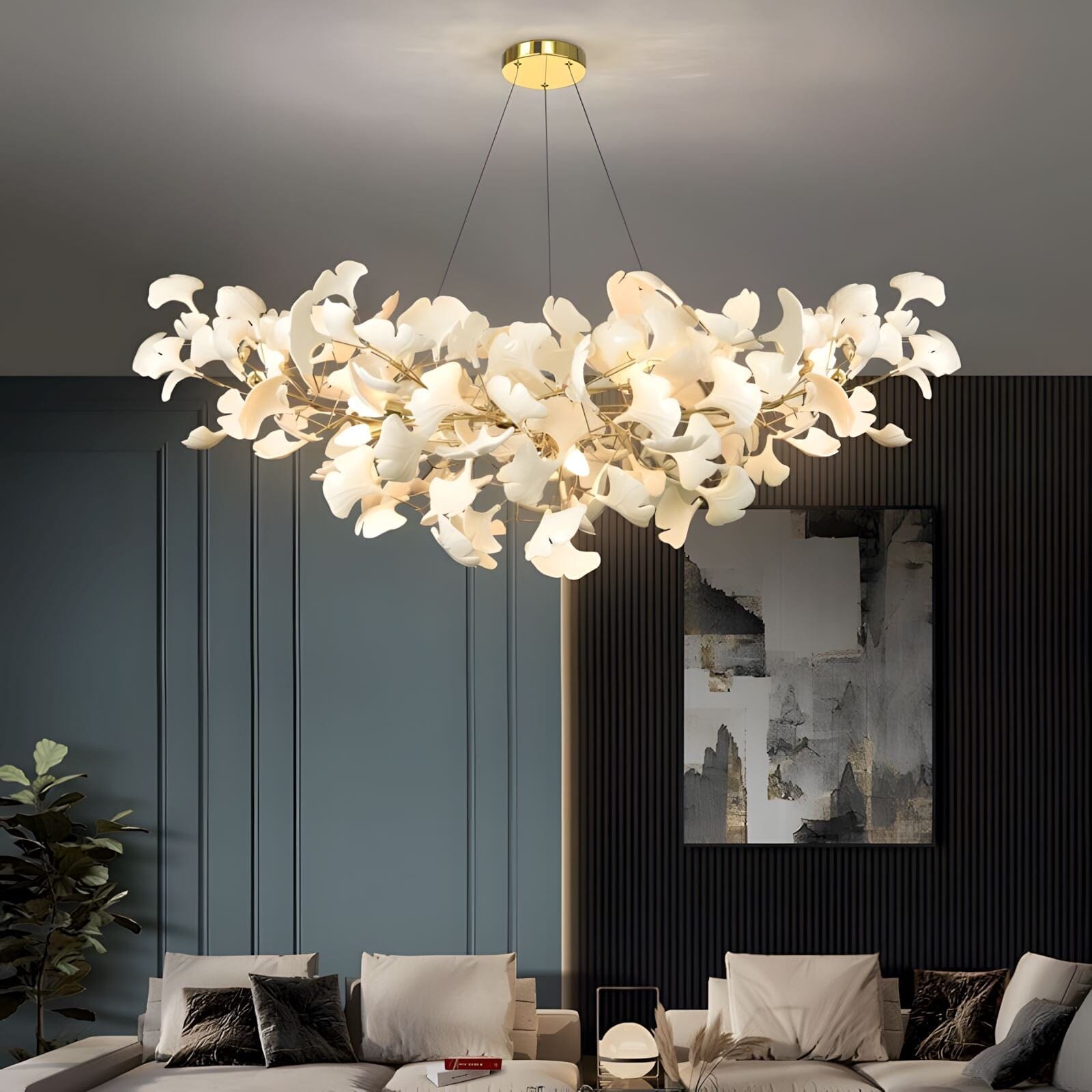 GINGKO (OPEN BOX)-Acrylic Tree Petal Chandelier-ZENDUCE