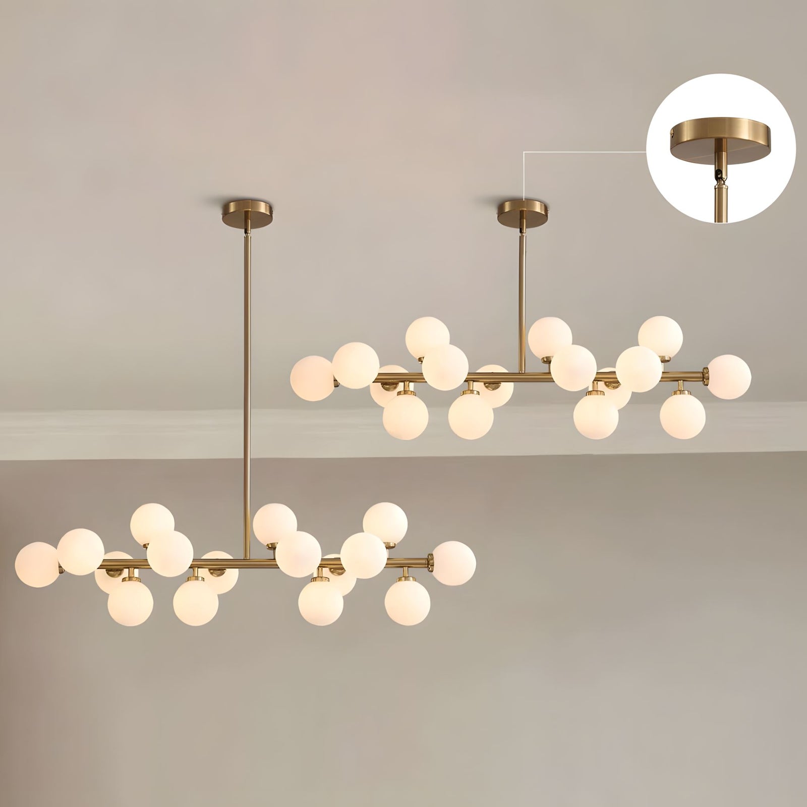 GLASS GLOBES - ZENDUCE - Gold / Warm Light
