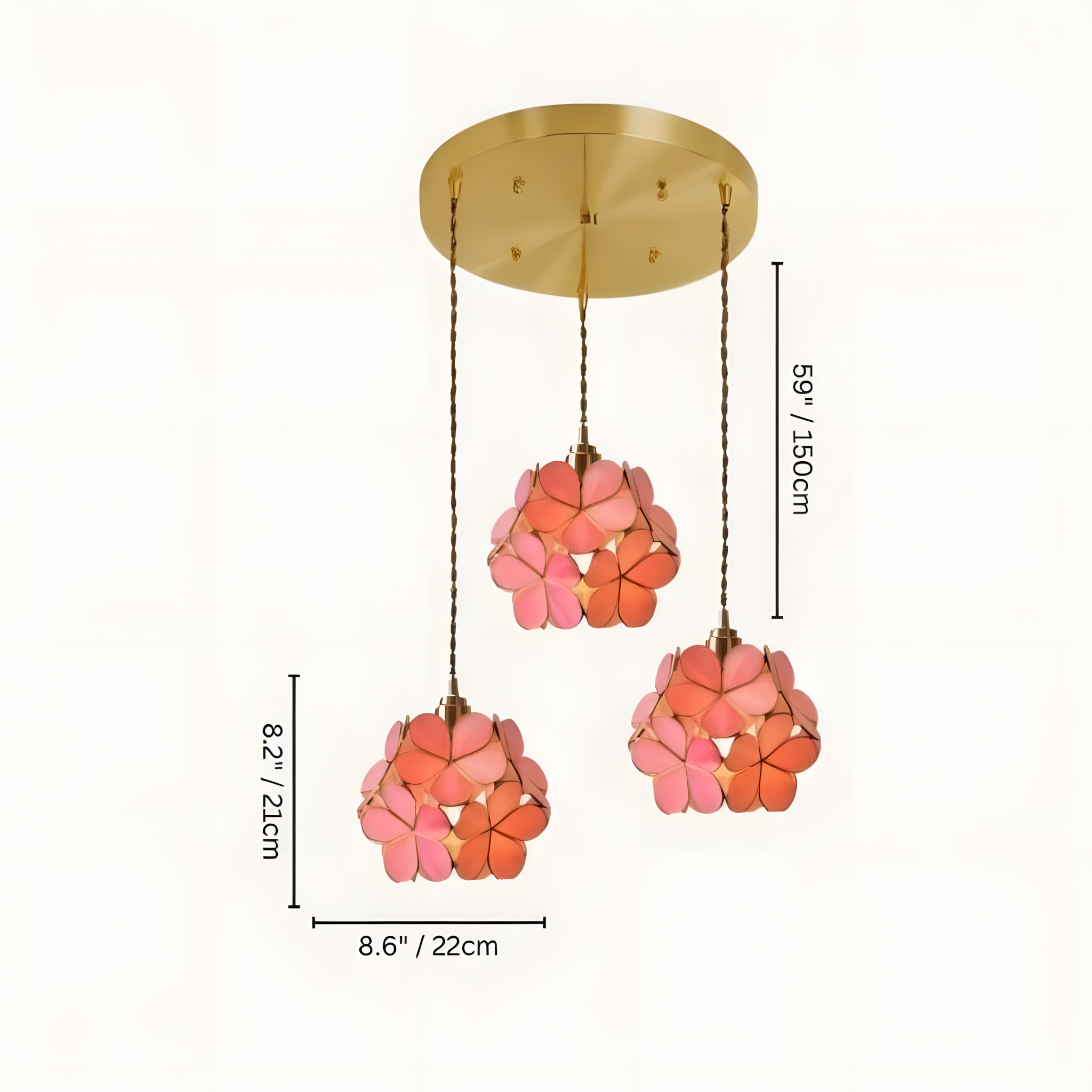 GLASSIA-Flower Pendant Light-ZENDUCE
