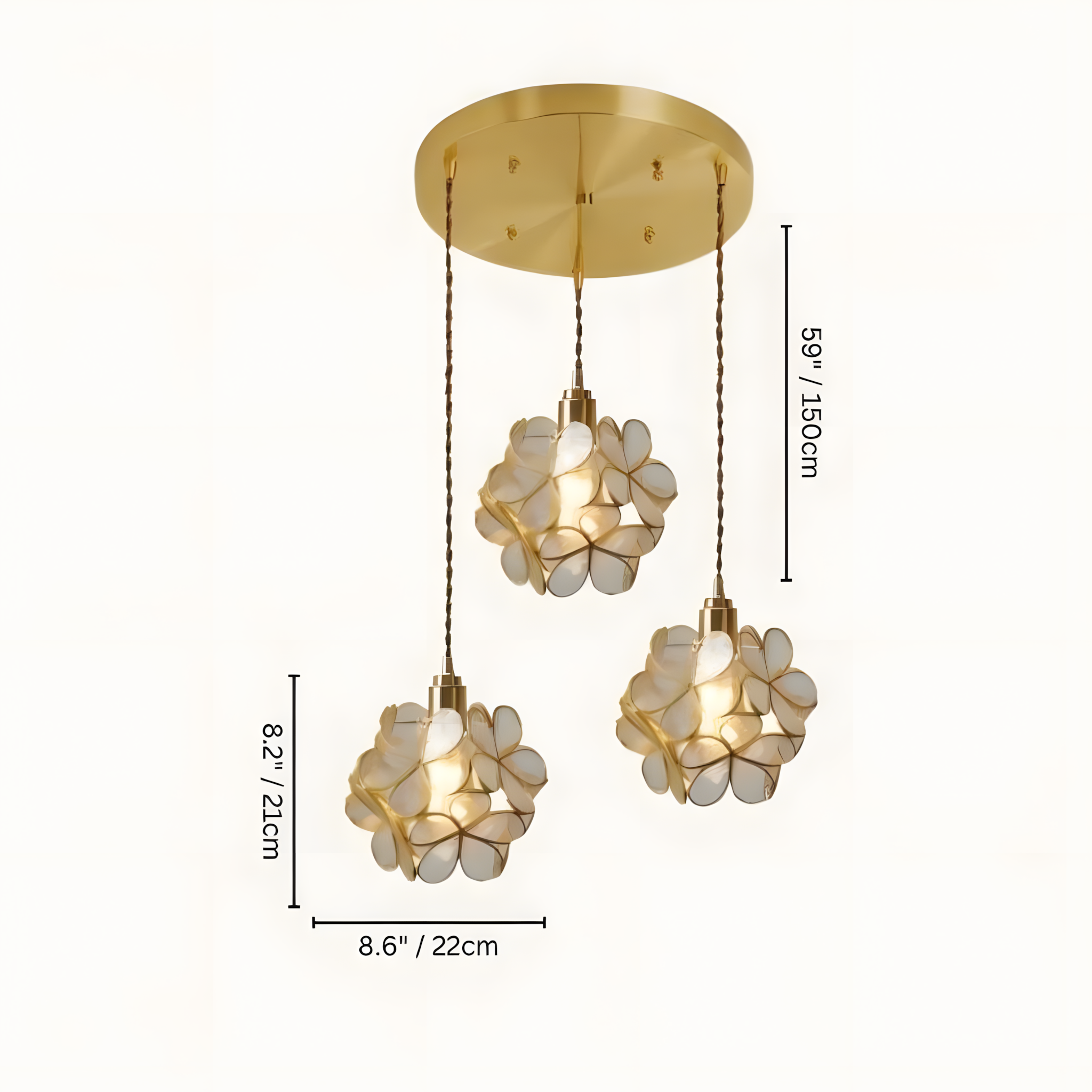 GLASSIA-Flower Pendant Light-ZENDUCE