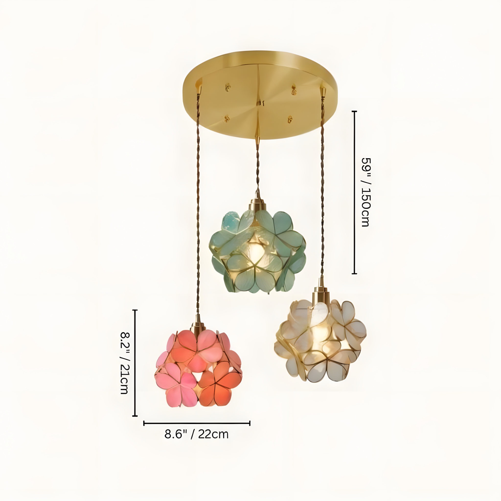 GLASSIA-Flower Pendant Light-ZENDUCE