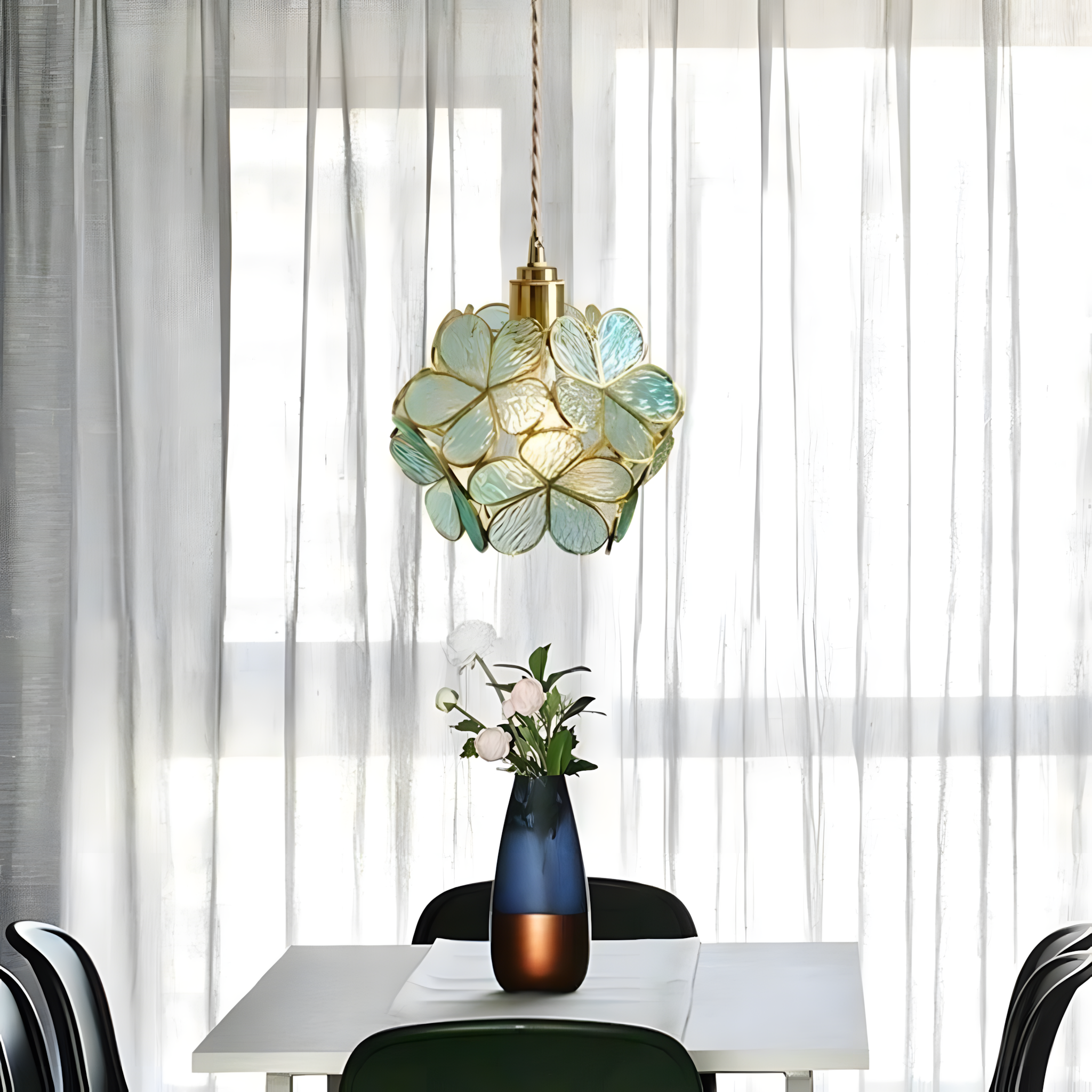 GLASSIA-Flower Pendant Light-ZENDUCE