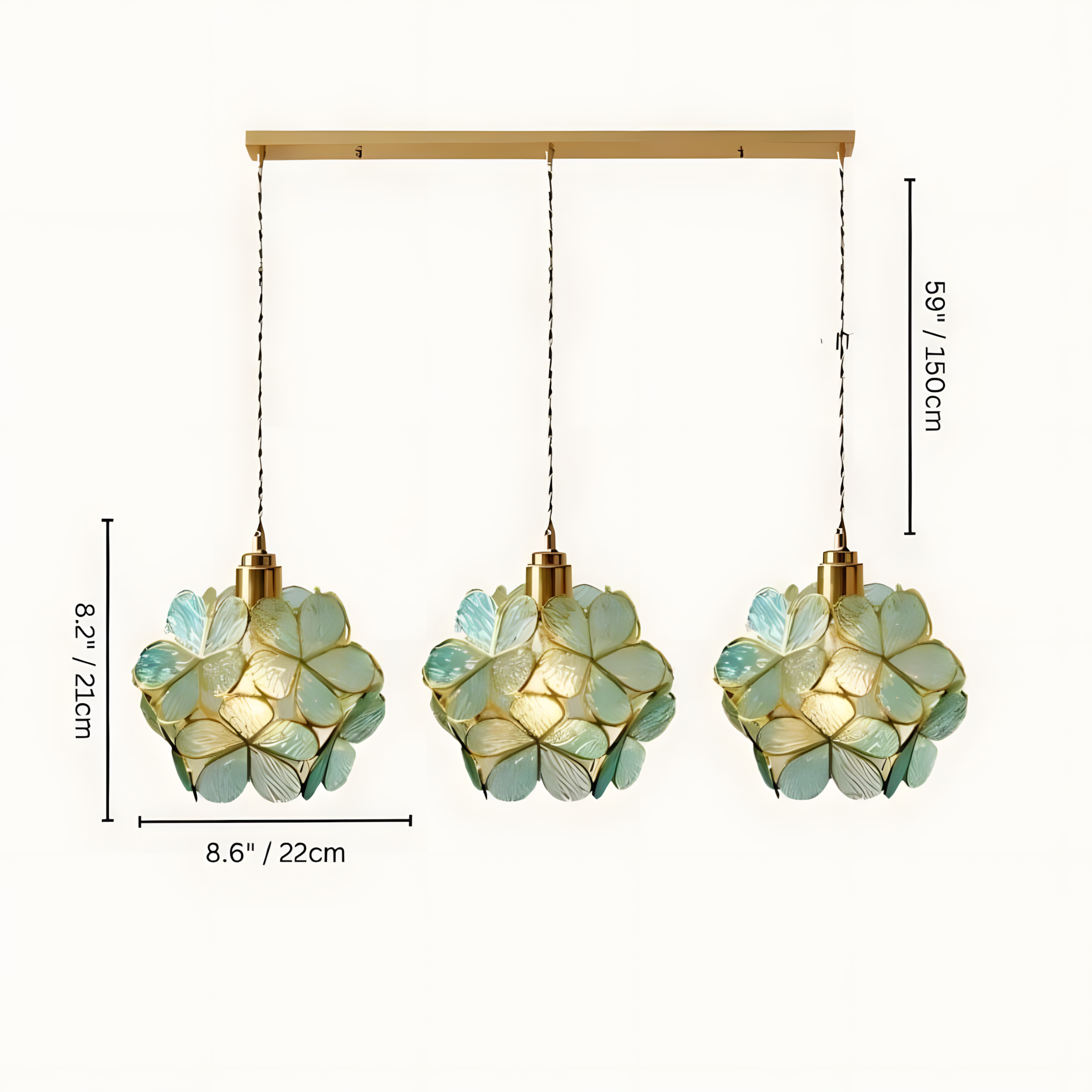 GLASSIA-Flower Pendant Light-ZENDUCE
