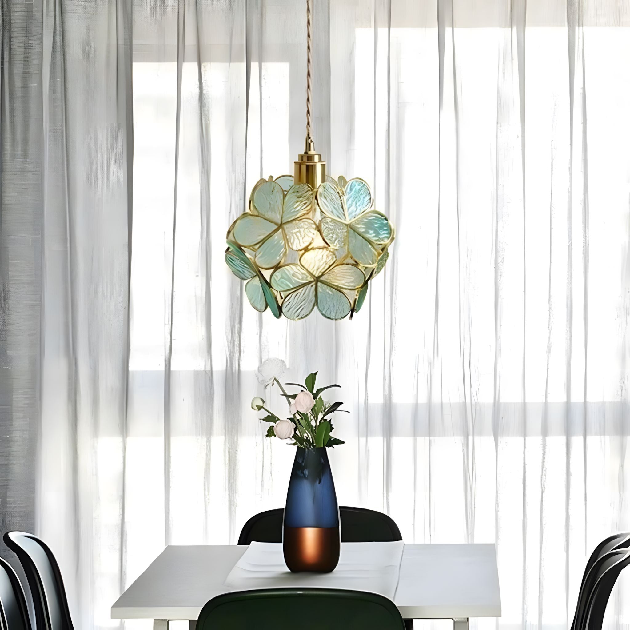 GLASSIA-Flower Pendant Light-ZENDUCE