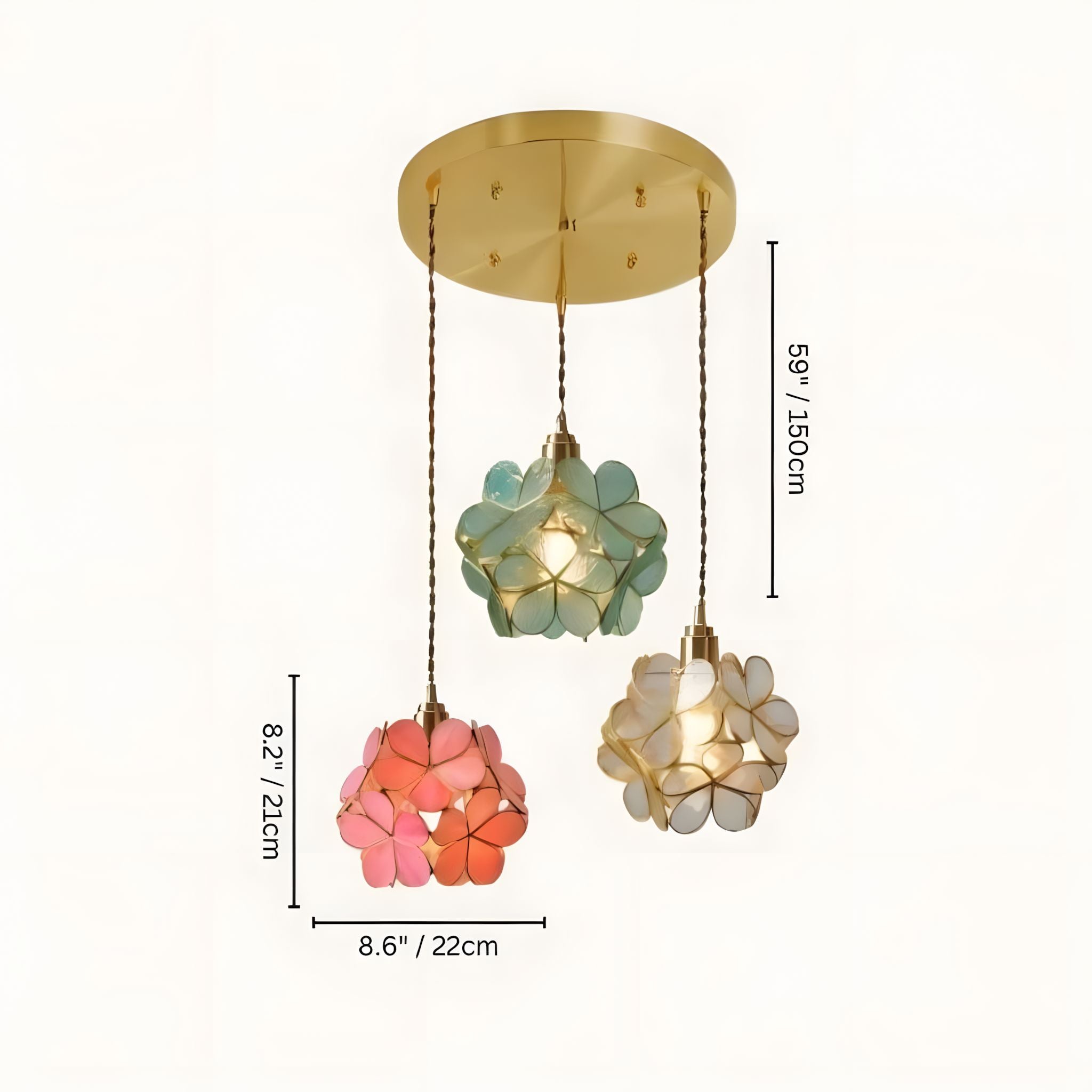GLASSIA-Flower Pendant Light-ZENDUCE