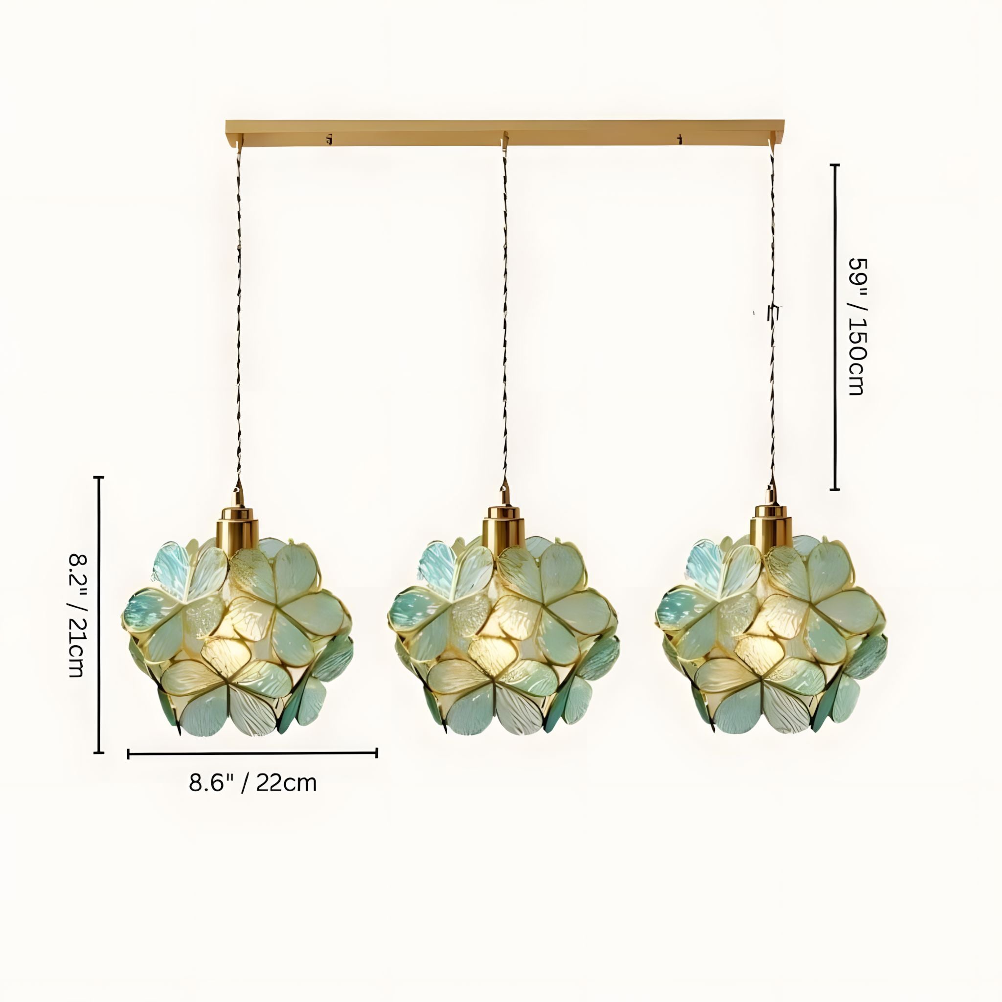 GLASSIA-Flower Pendant Light-ZENDUCE