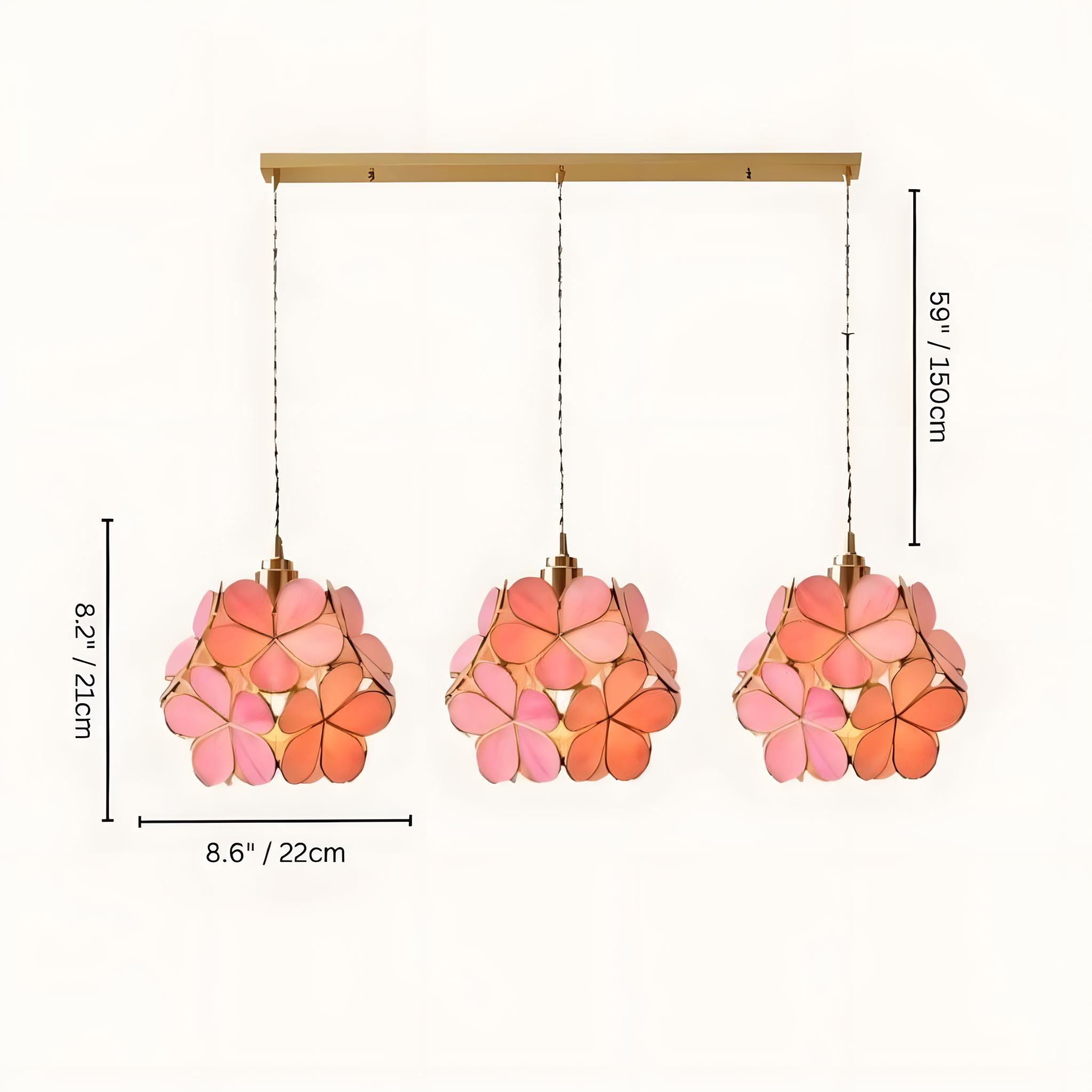 GLASSIA-Flower Pendant Light-ZENDUCE