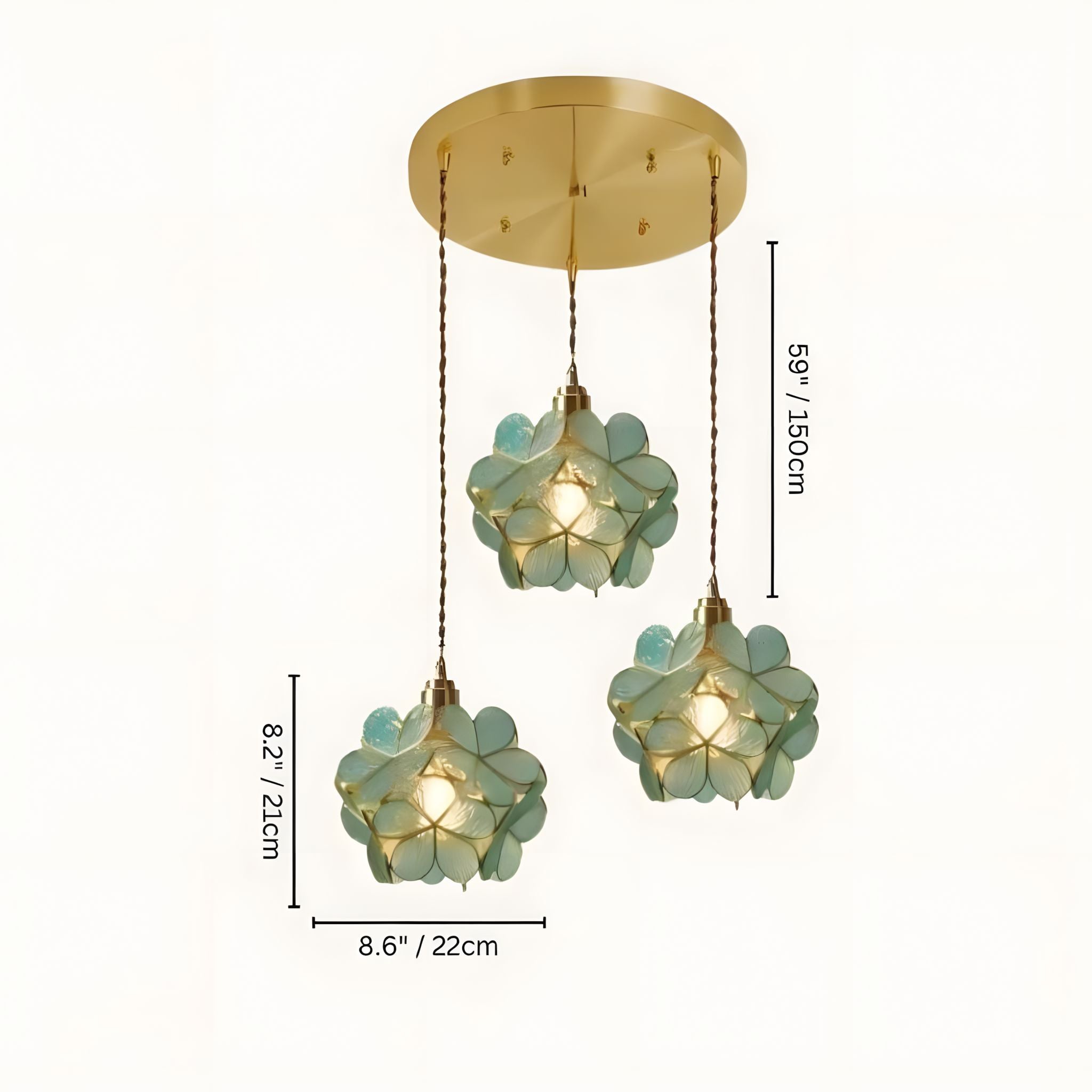 GLASSIA-Flower Pendant Light-ZENDUCE