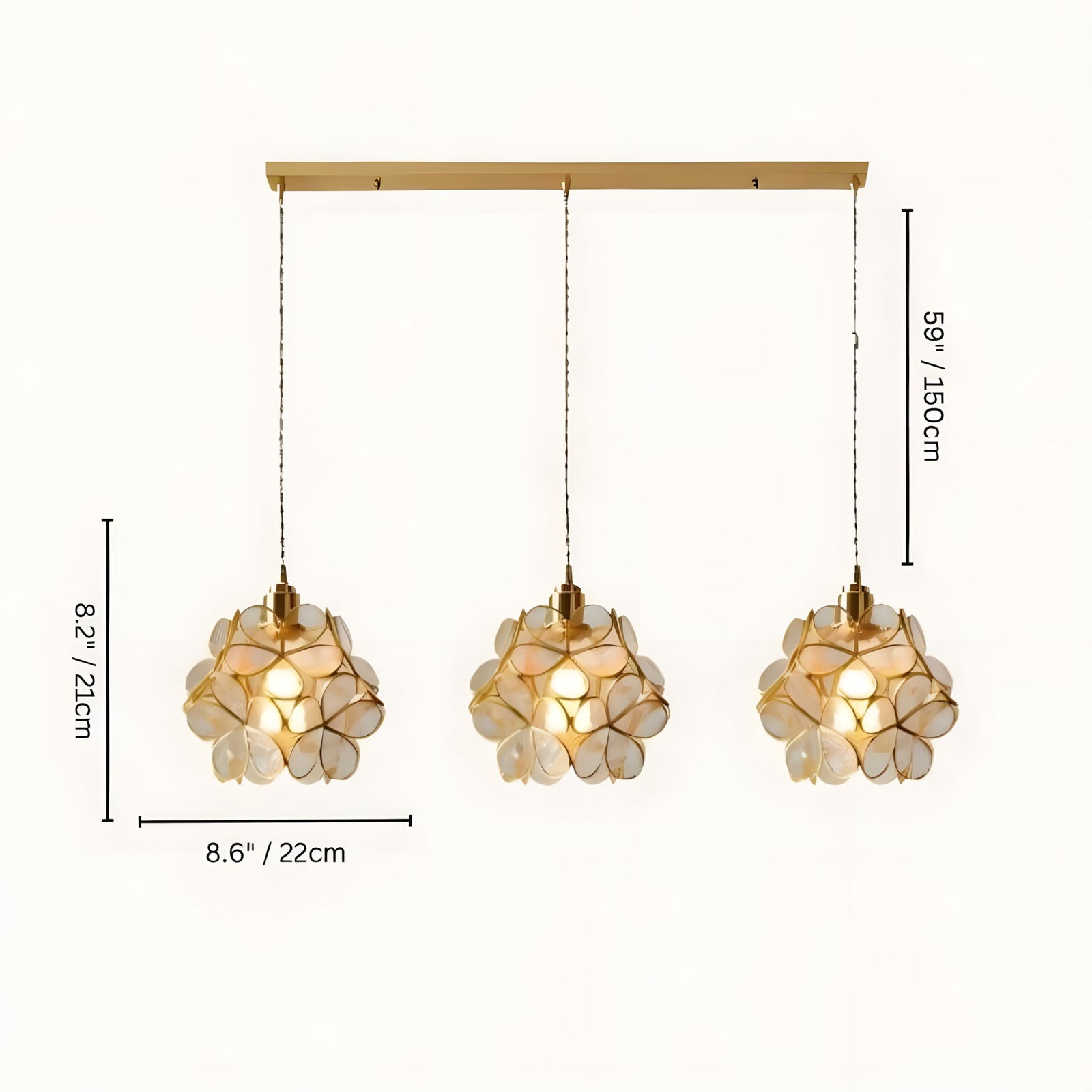 GLASSIA-Flower Pendant Light-ZENDUCE