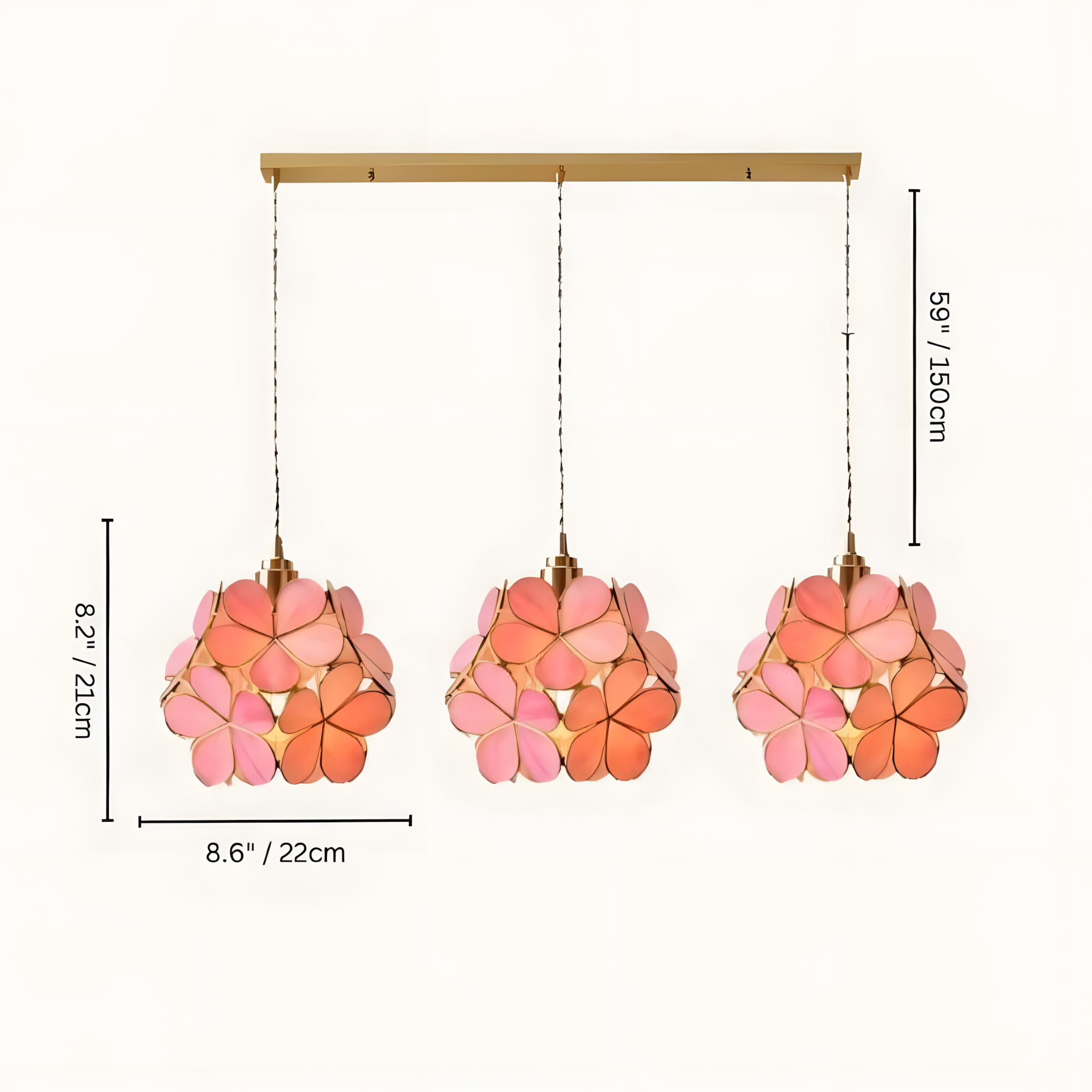GLASSIA-Flower Pendant Light-ZENDUCE