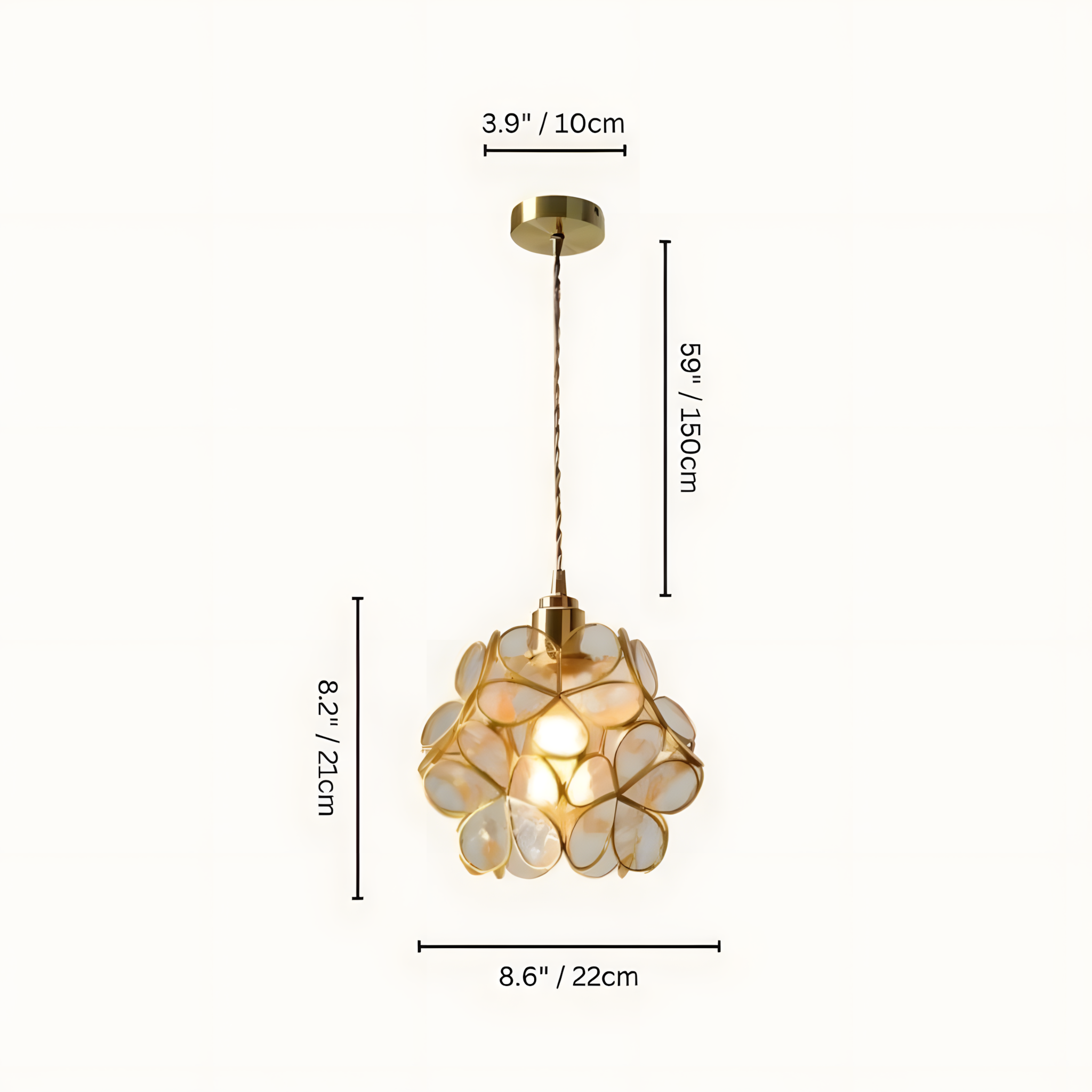 GLASSIA-Flower Pendant Light-ZENDUCE