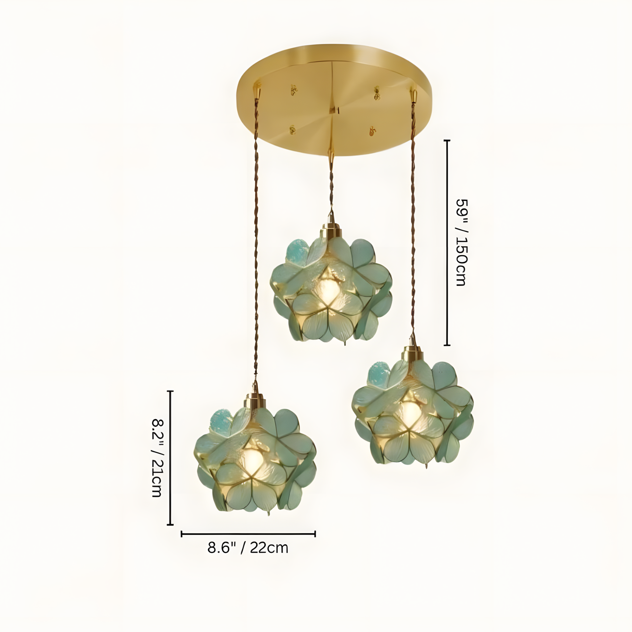 GLASSIA-Flower Pendant Light-ZENDUCE