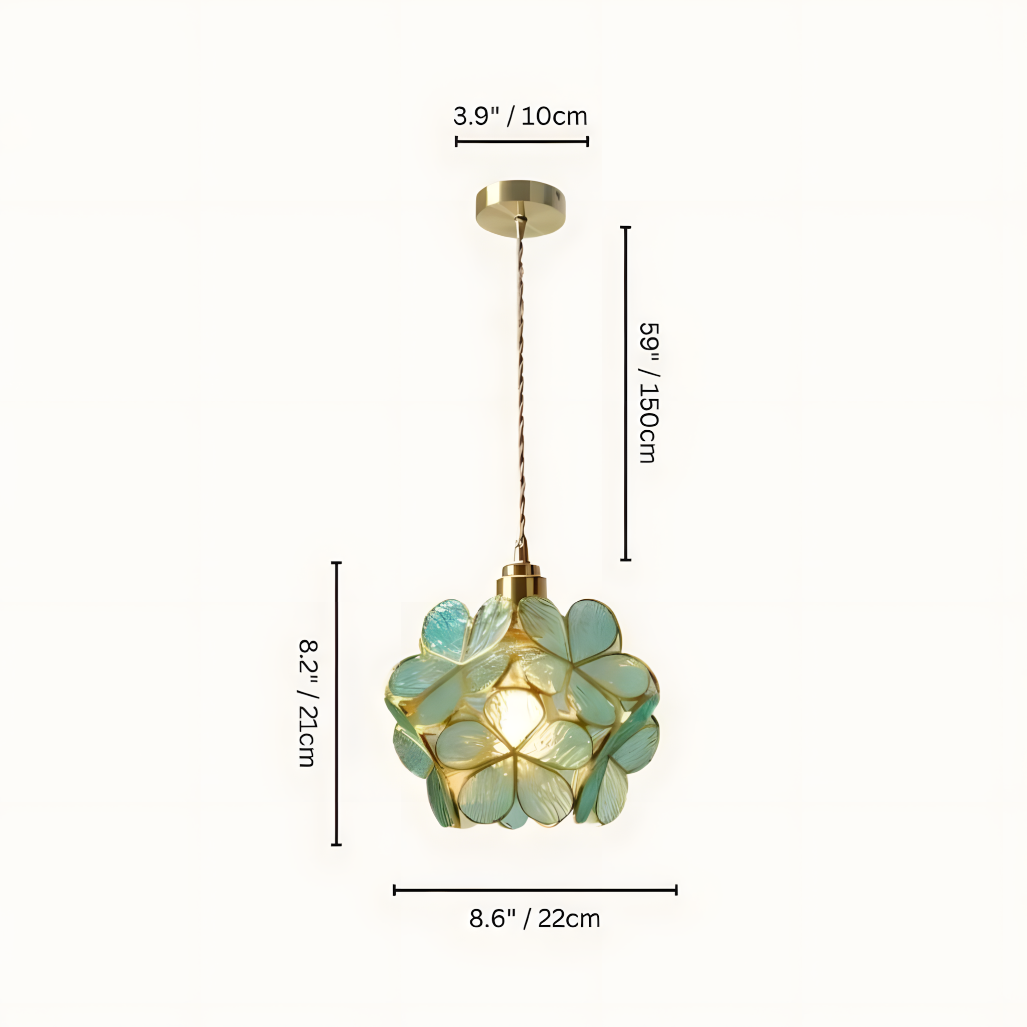 GLASSIA-Flower Pendant Light-ZENDUCE