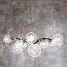 GLOBIQUE - ZENDUCE - Clear Glass / 5 Heads - 22.0" x 11.8" / 56cm x 30cm / Bronze