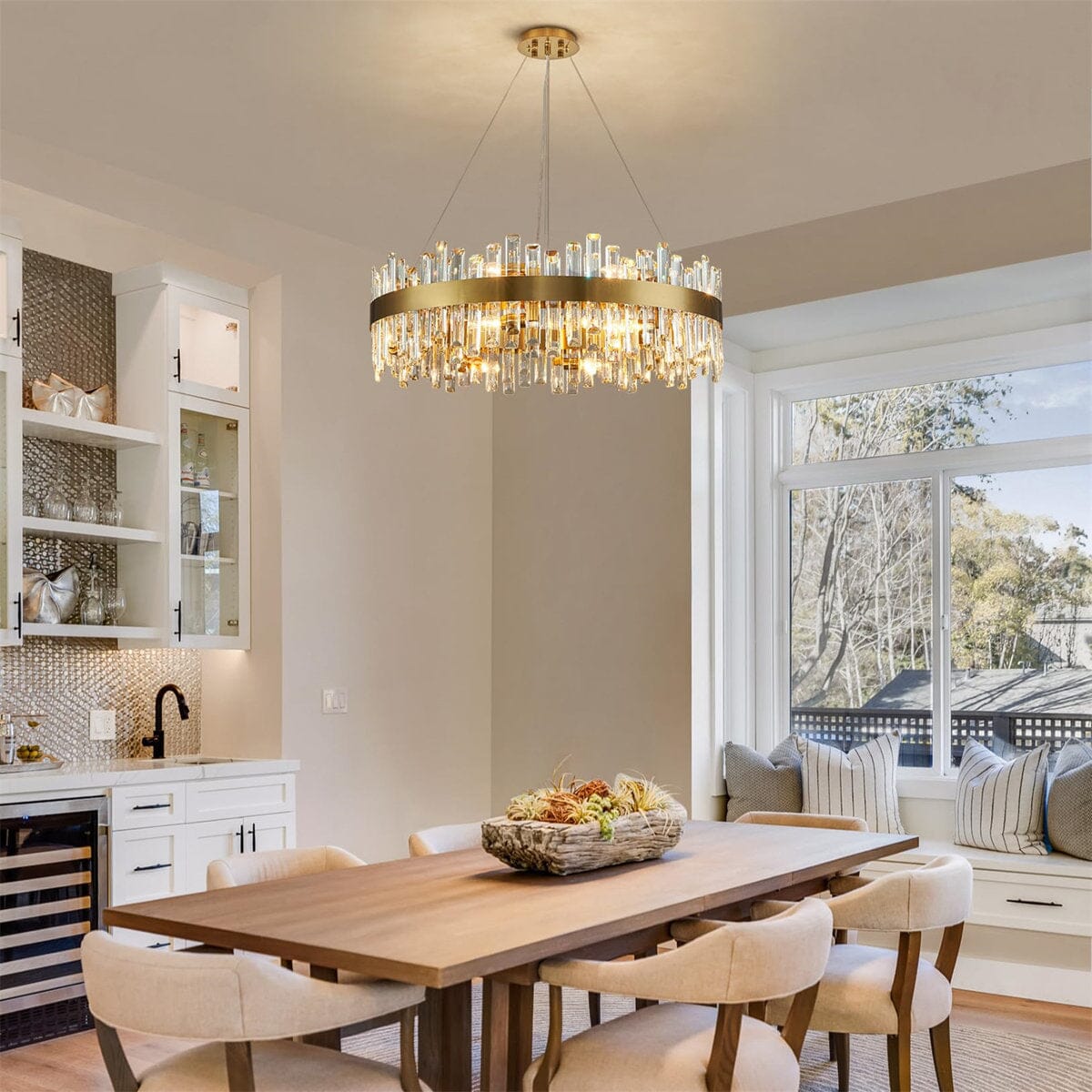 GOLDEN ICE-Modern Luxury K9 Crystal Chandelier -ZENDUCE