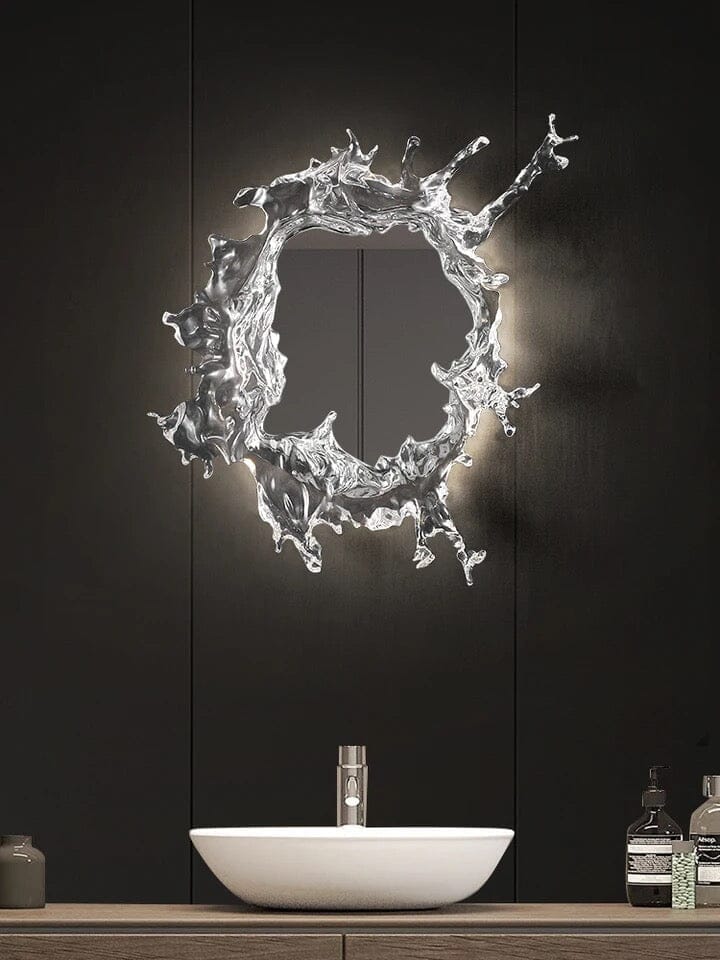 GUSH-Water Splash LED Mirror-ZENDUCE