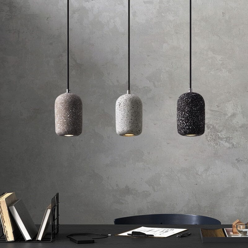 GYPSUM - ZENDUCE - Black single pendant / 3000K Warm Light