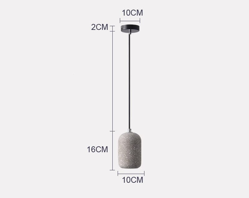 GYPSUM - ZENDUCE - Black single pendant / 3000K Warm Light