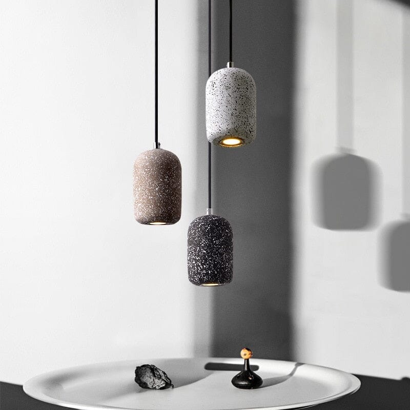 GYPSUM - ZENDUCE - Black single pendant / 3000K Warm Light