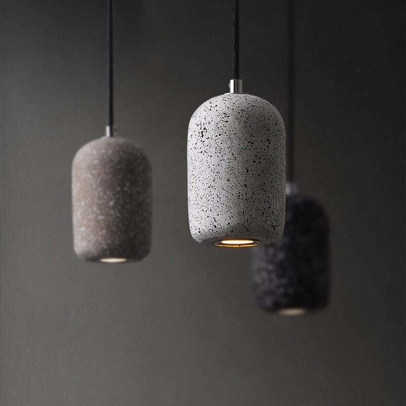 GYPSUM - ZENDUCE - Black single pendant / 3000K Warm Light