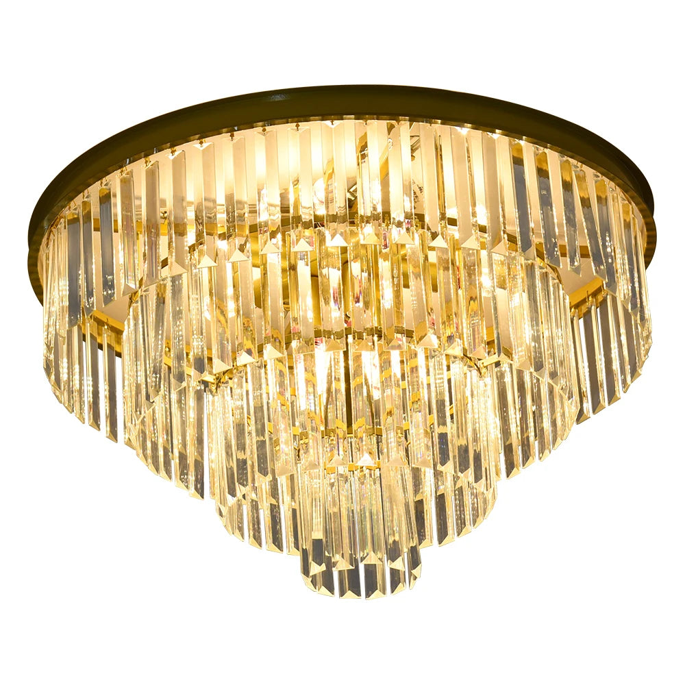 CAPRIEL three-tier crystal ceiling light — product view 6