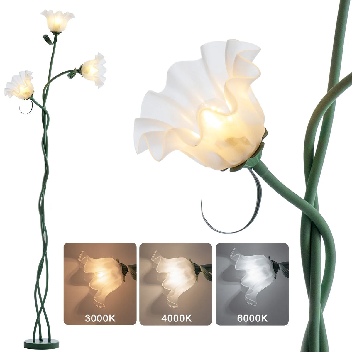 FLORAVA dimmable flower floor lamp — product view 7