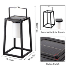 SUNORA solar metal garden lantern, product view 3