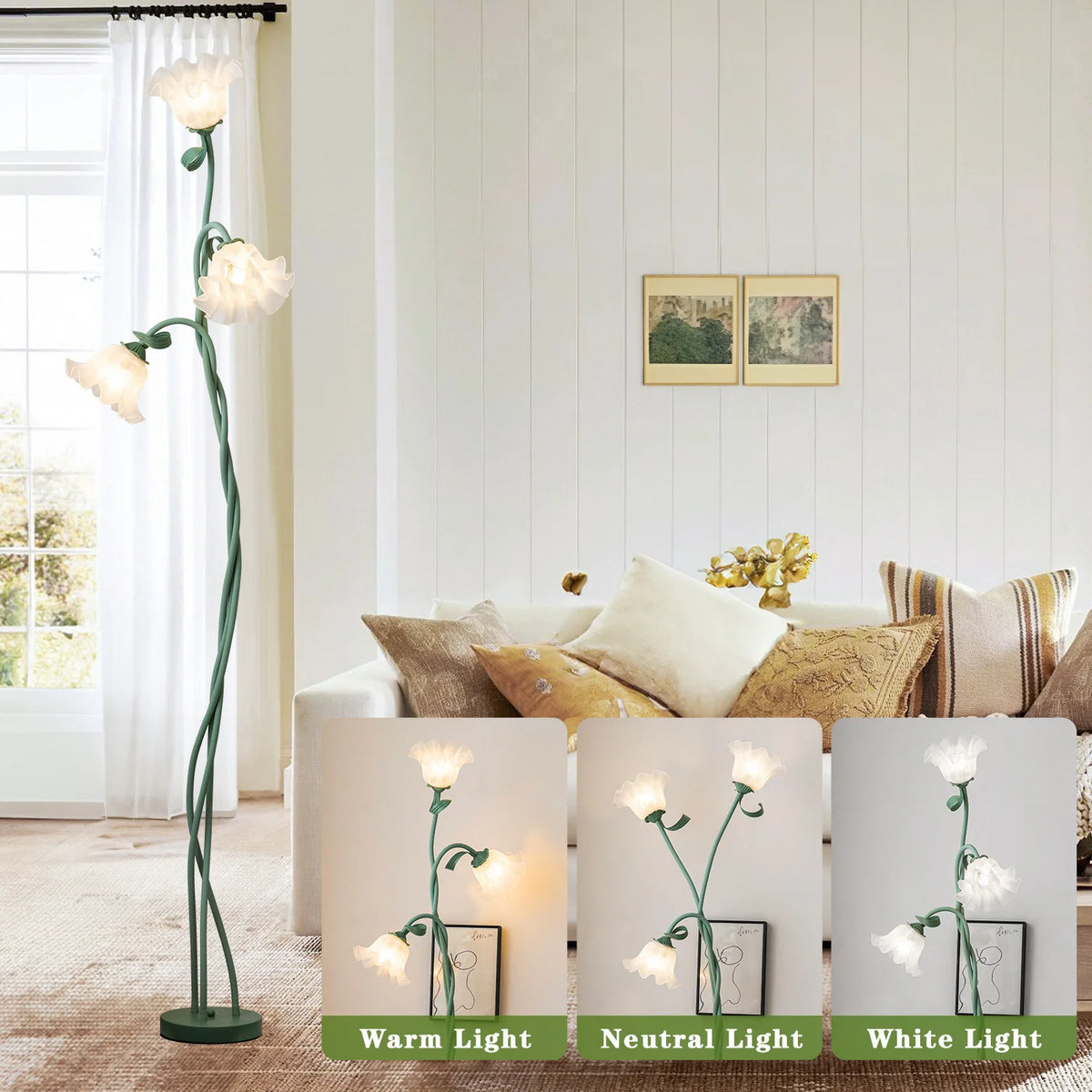 FLORAVA dimmable flower floor lamp — product view 5