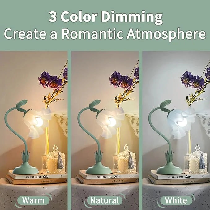 FLORIEL dimmable flower table lamp, product view 4