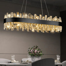CRYSTORA oval crystal chandelier, product view 1
