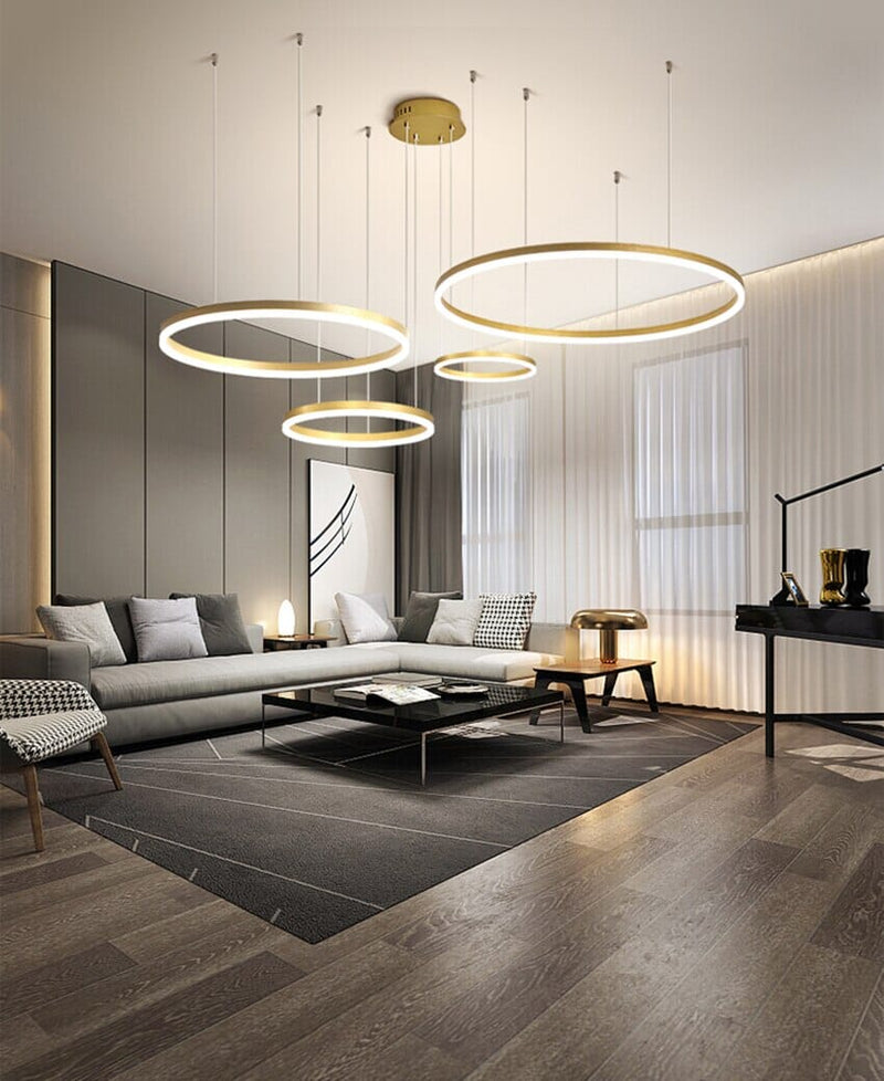 Coterie LED Gold Chandelier - Interior Elegance