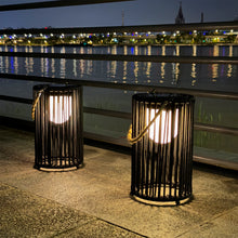 SOLVETTA solar woven lanterns set of two, product view 5