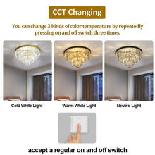 CAPRIEL three-tier crystal ceiling light — product view 4